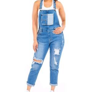 American Bazi Blue Denim Overalls
